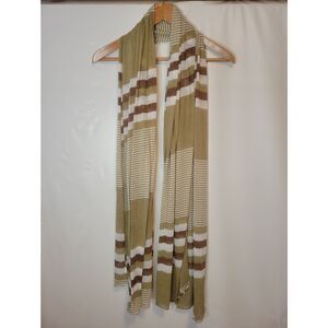 Romano Buttery Soft Striped Lightweight Neutrals Scarf